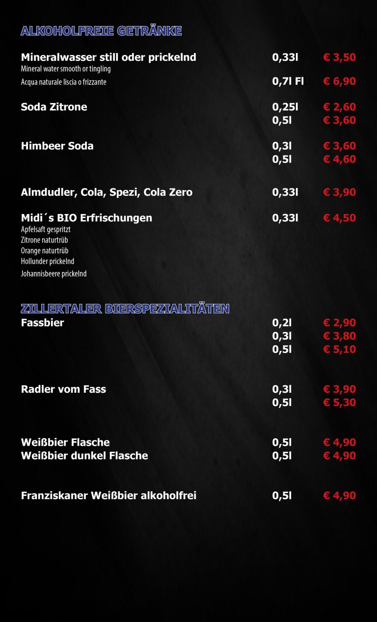 Subito Restaurant Stubaital